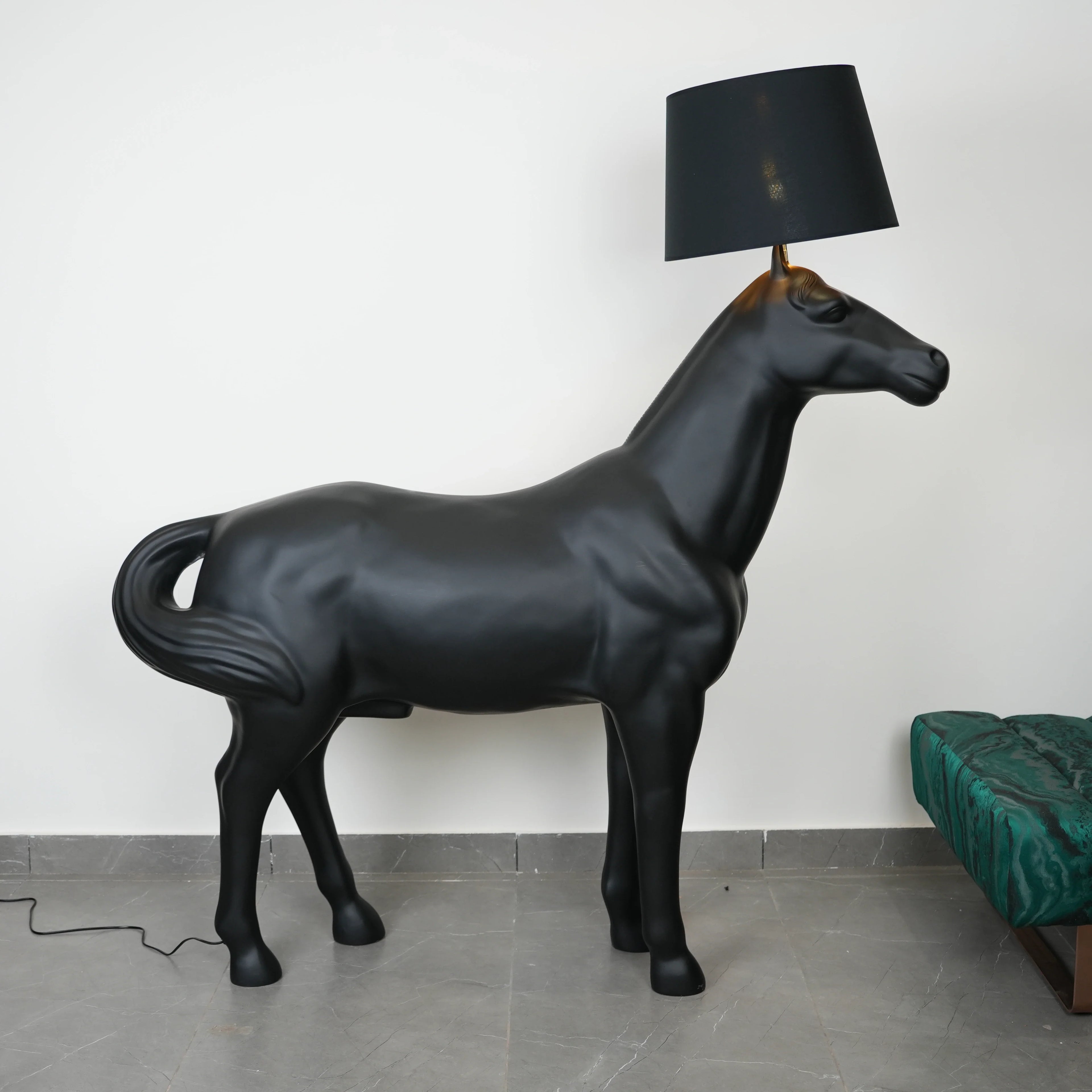 Midnight Horse Floor Lamp