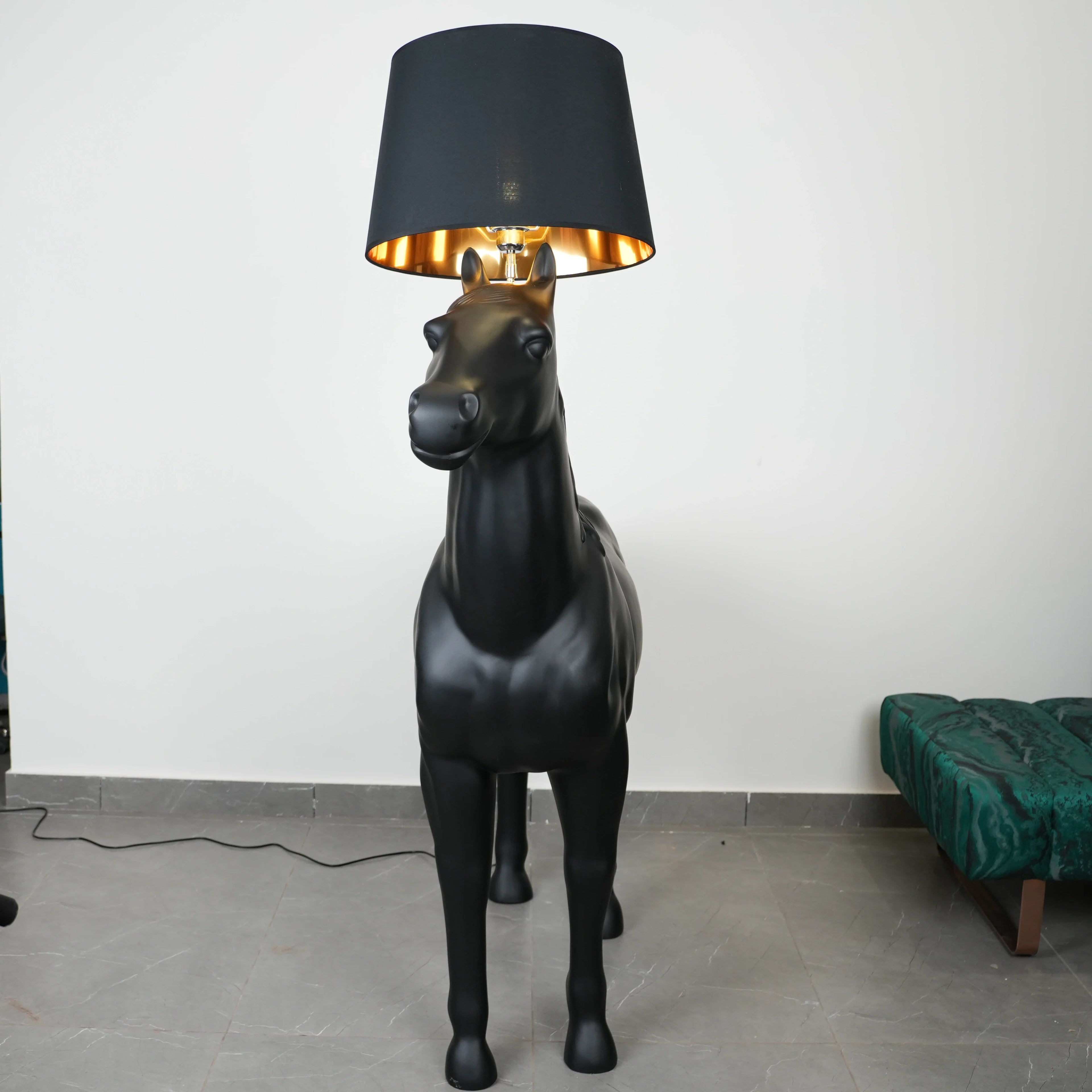Midnight Horse Floor Lamp