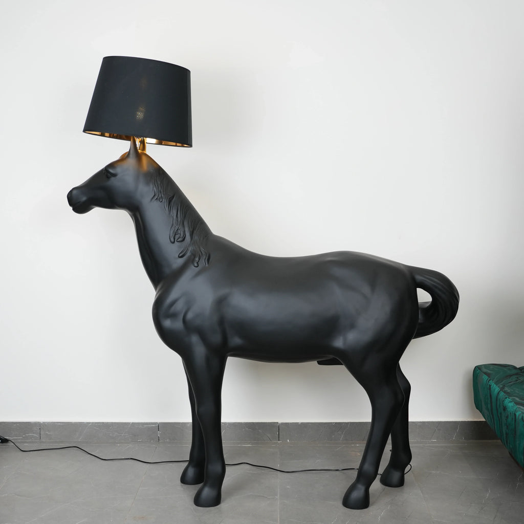 Midnight Horse Floor Lamp