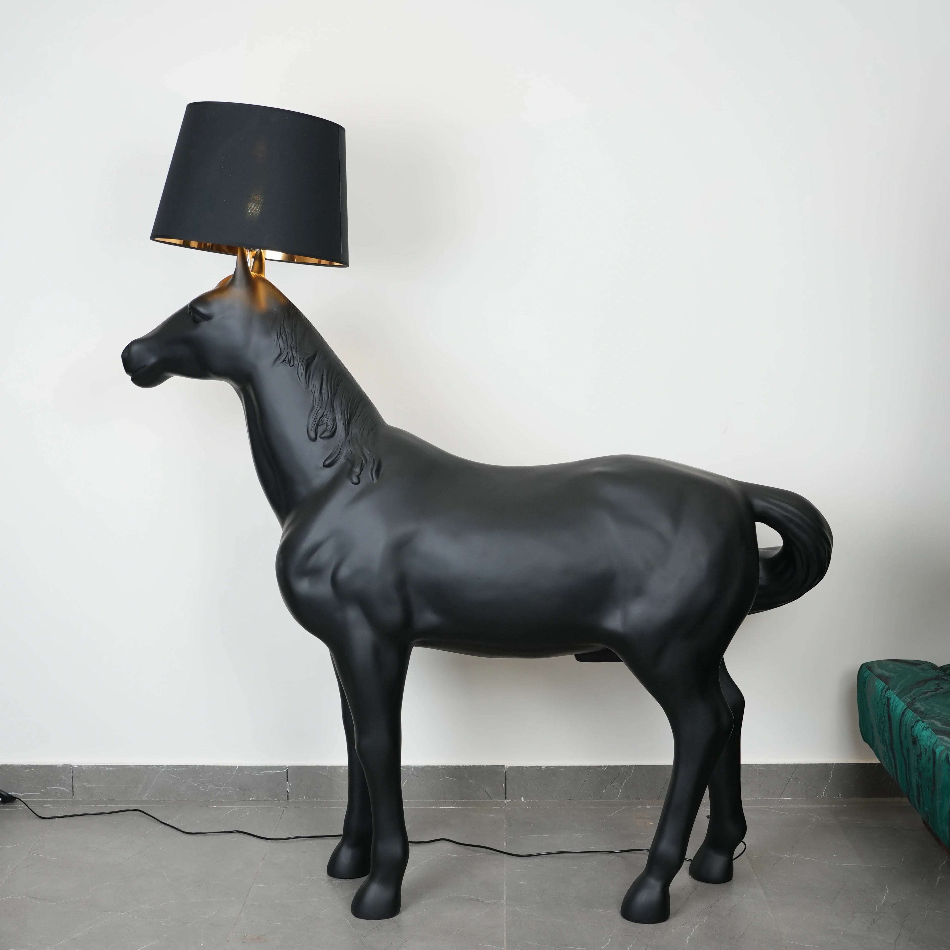 Midnight Horse Floor Lamp