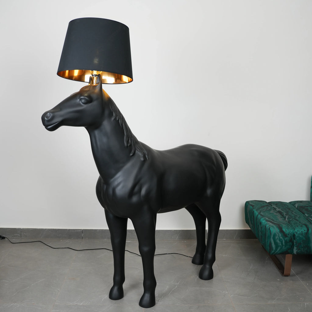 Midnight Horse Floor Lamp