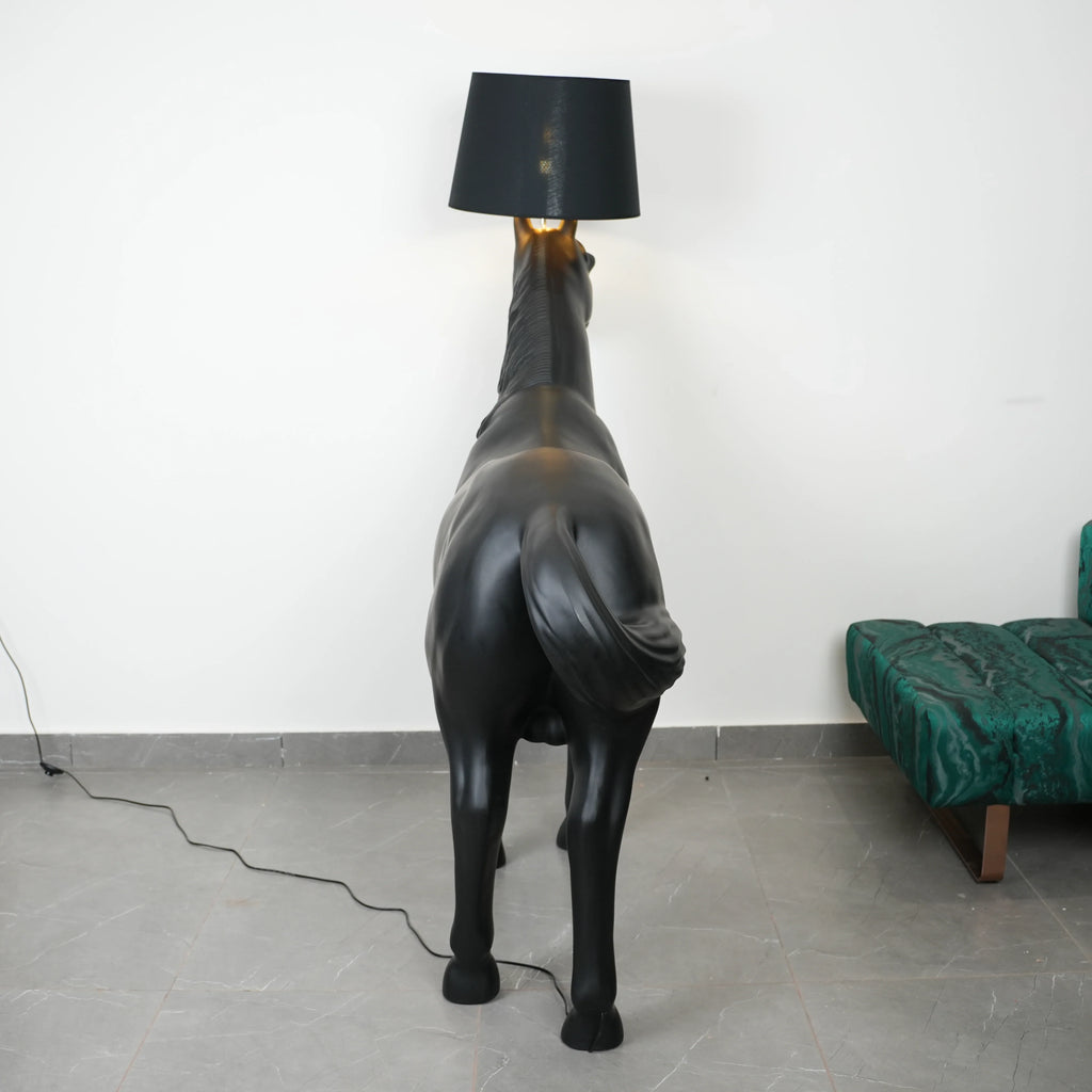 Midnight Horse Floor Lamp
