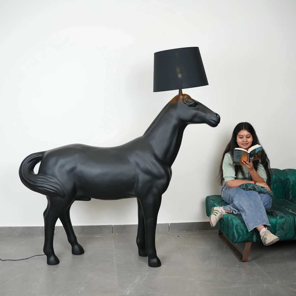 Midnight Horse Floor Lamp
