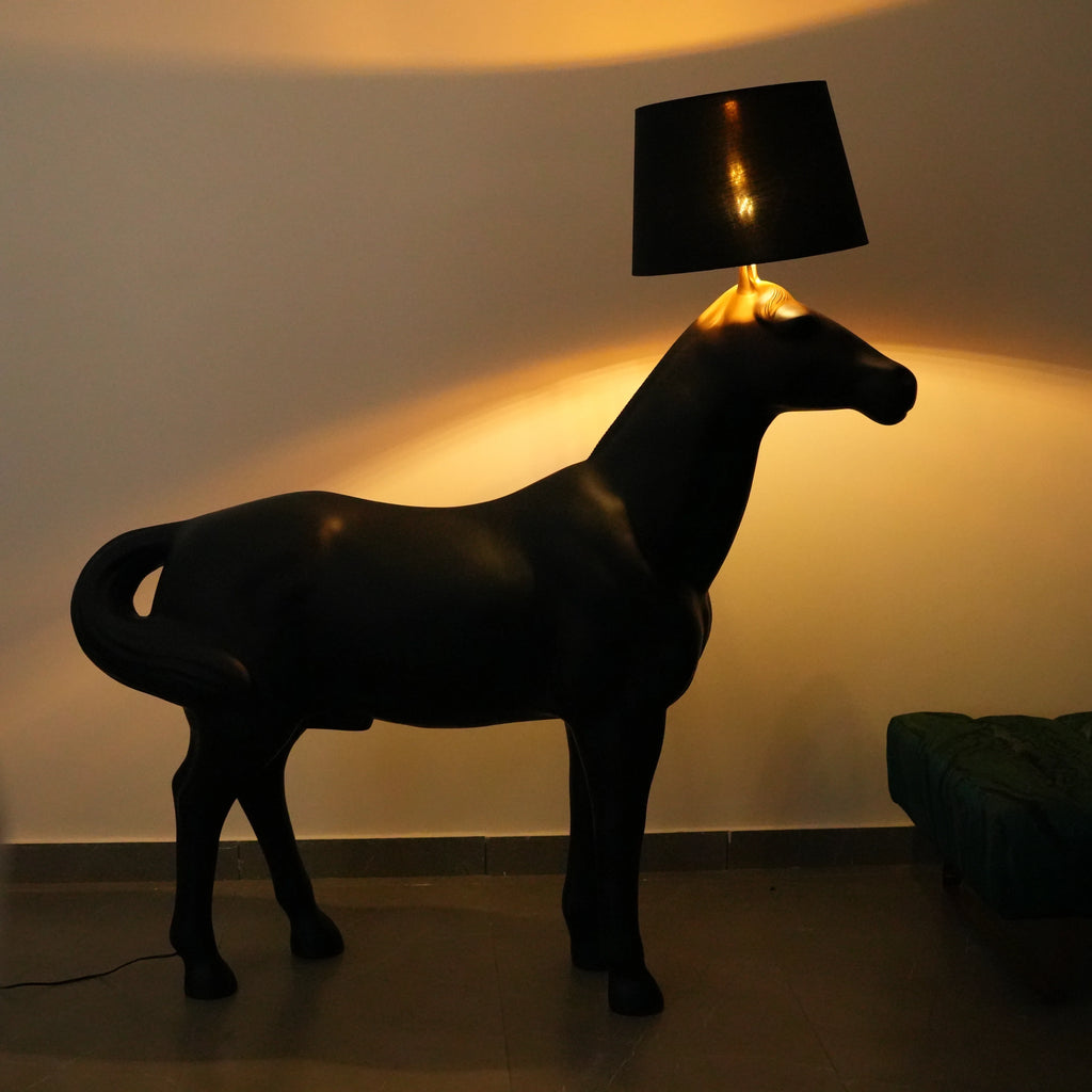 Midnight Horse Floor Lamp