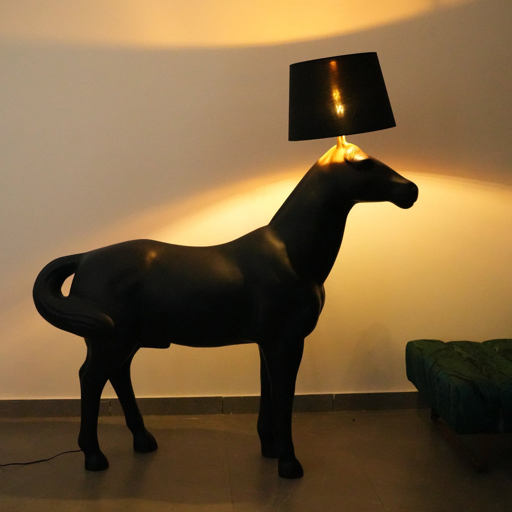 Midnight Horse Floor Lamp