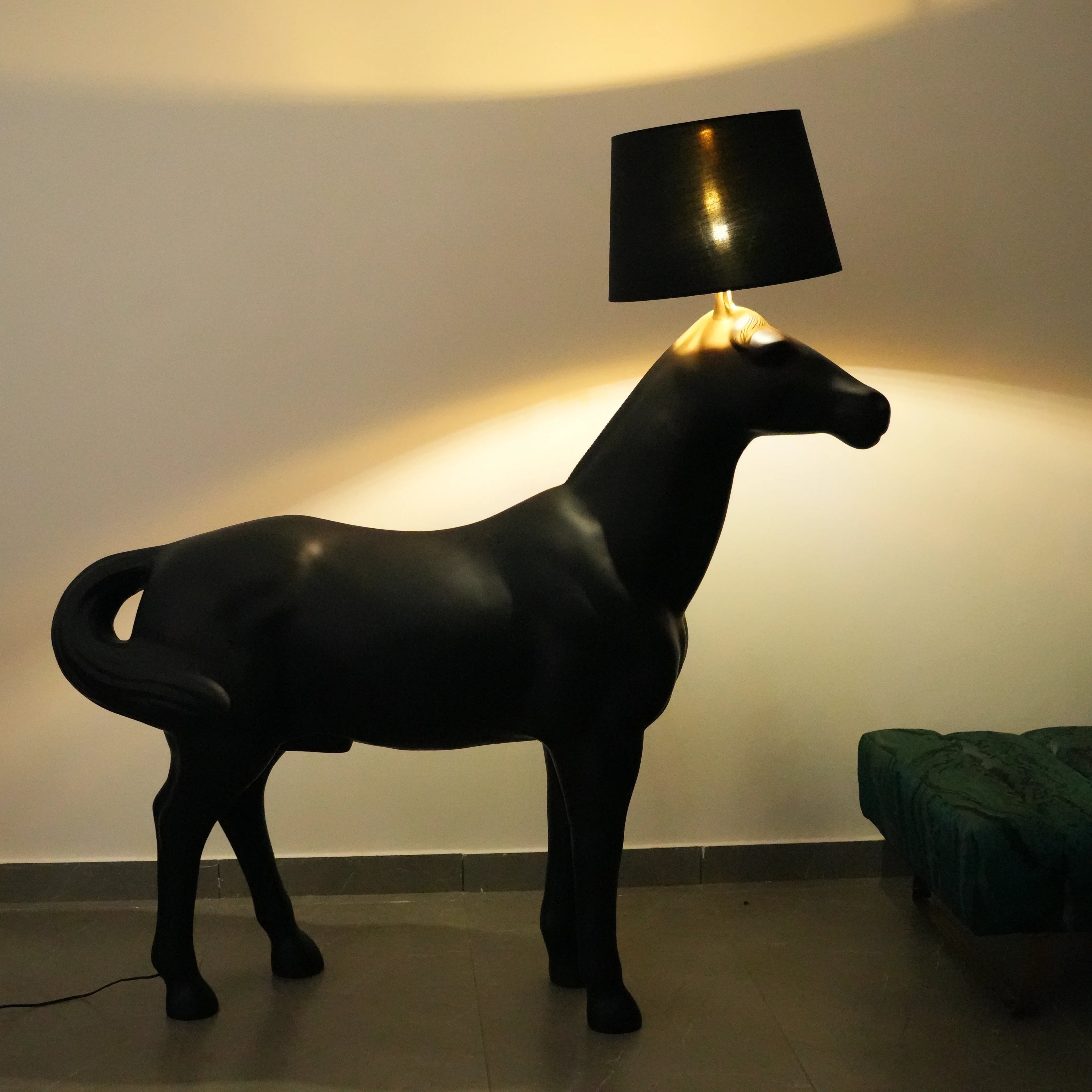 Midnight Horse Floor Lamp
