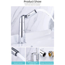 Universal Turning Bathroom Sink hot and Cold Toilet washbasin Faucet, no Water Inlet Pipe