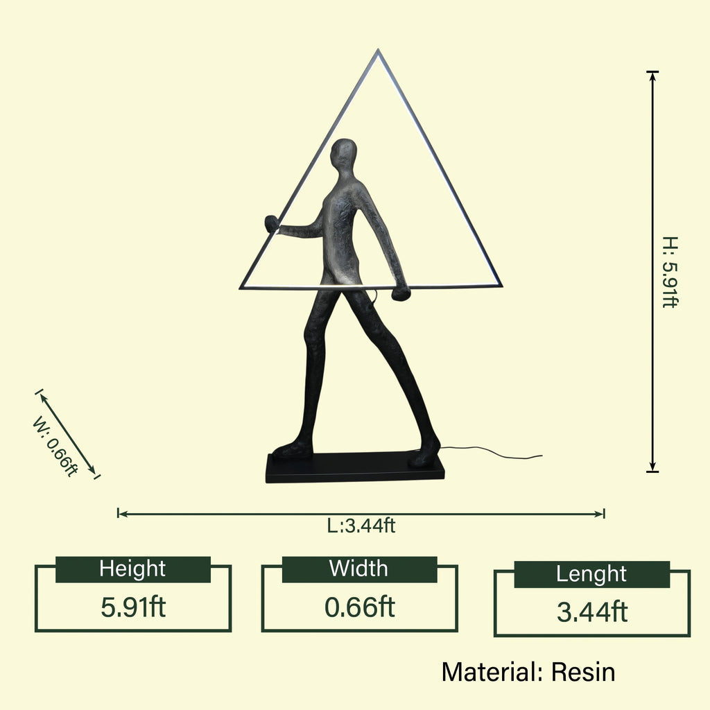 Geometric Walker Light Sculpture