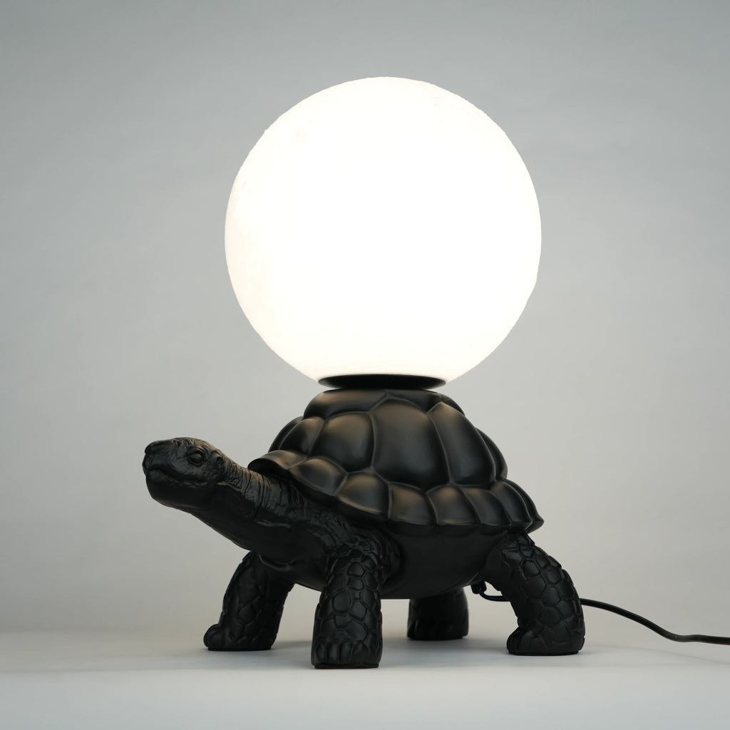 Midnight Tortoise Lamp - Black