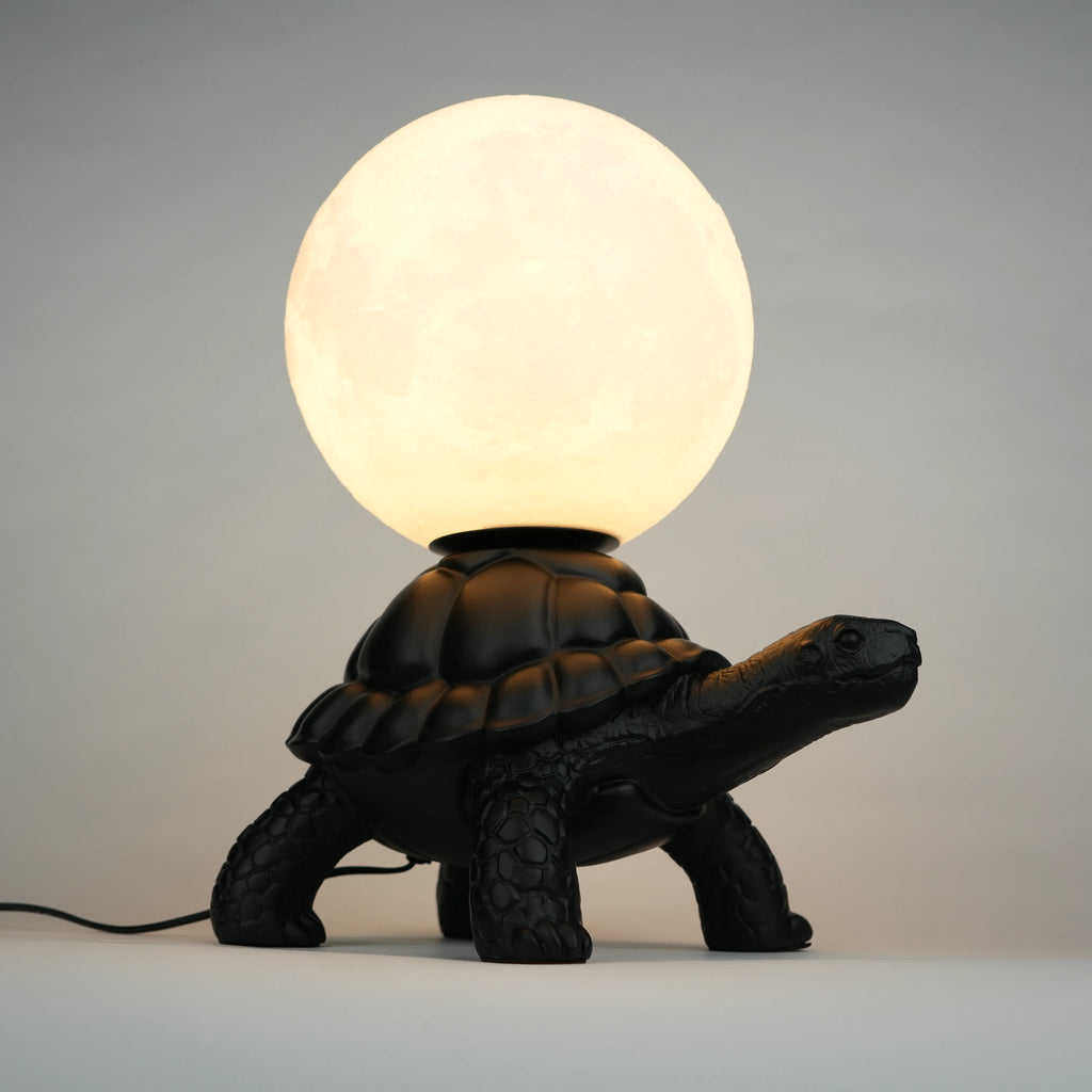 Midnight Tortoise Lamp - Black