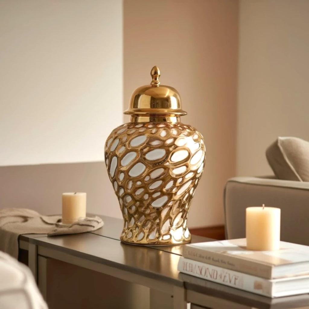 Gilded Form Jar – ZINARCH INDIA