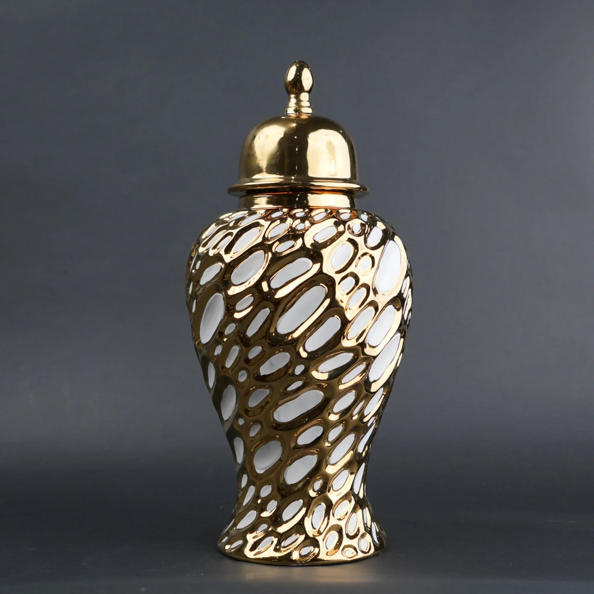 Jar Form Gilded Form Jar – ZINARCH INDIA