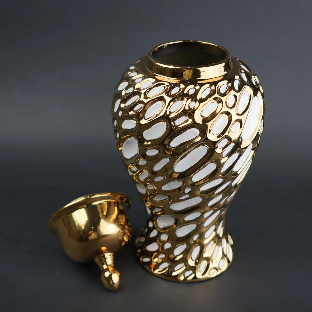 Gilded Form Jar – ZINARCH INDIA
