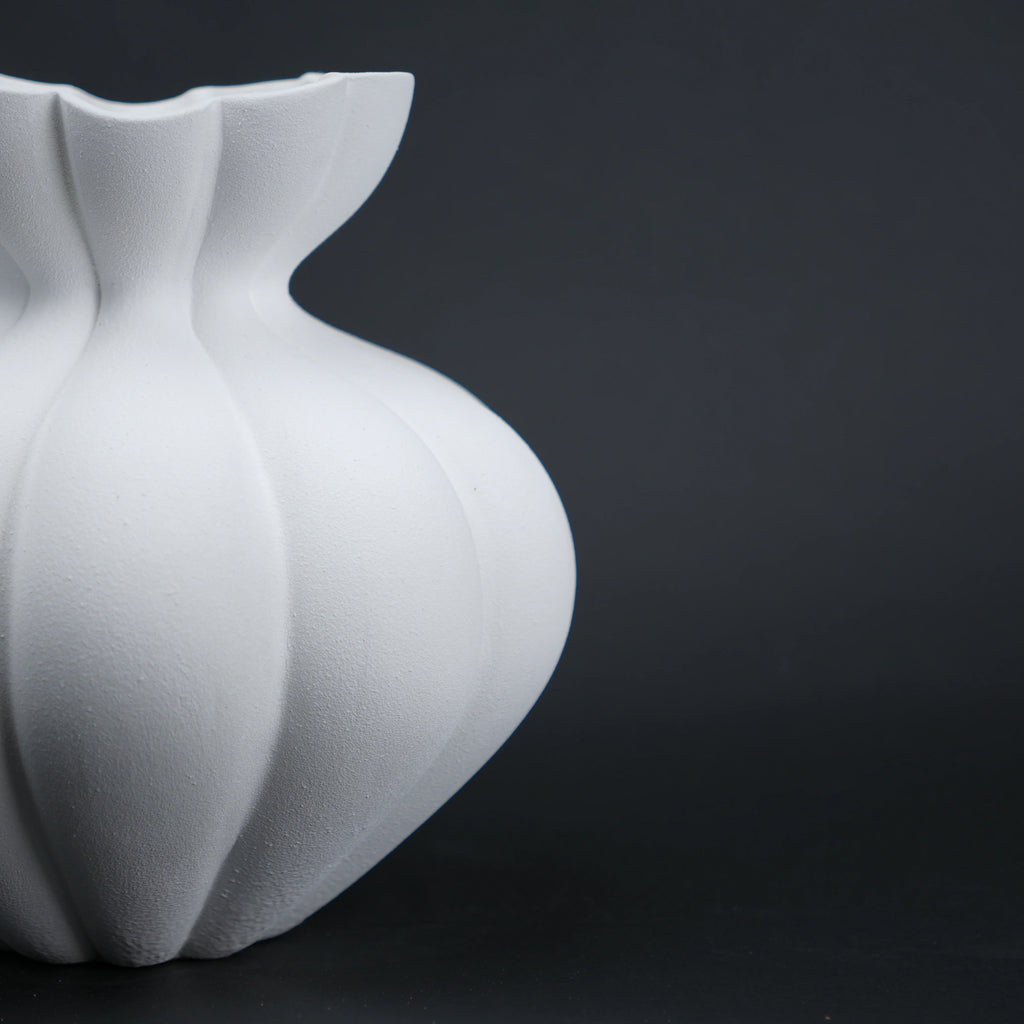 Fluted Form Vase