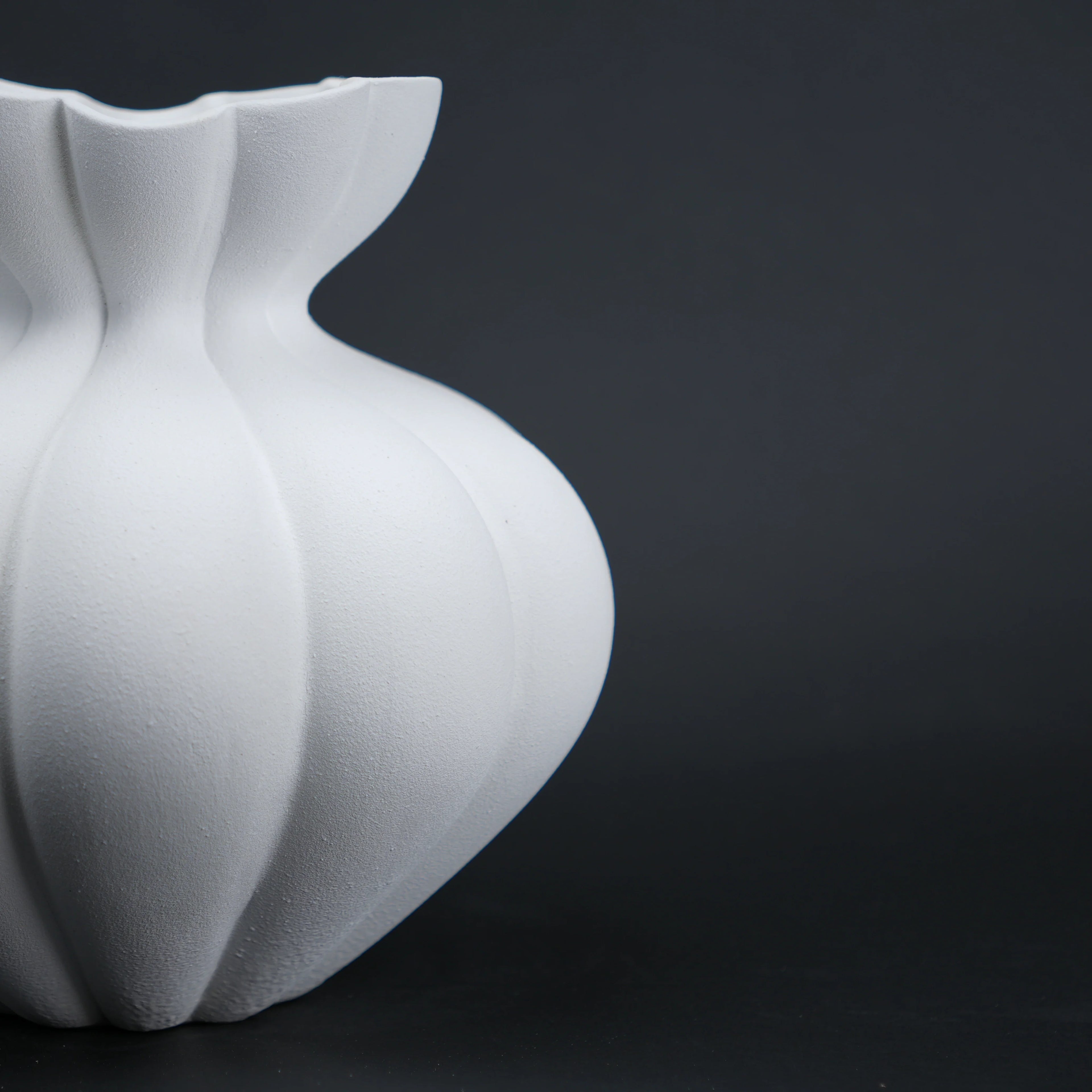 Fluted Form Vase