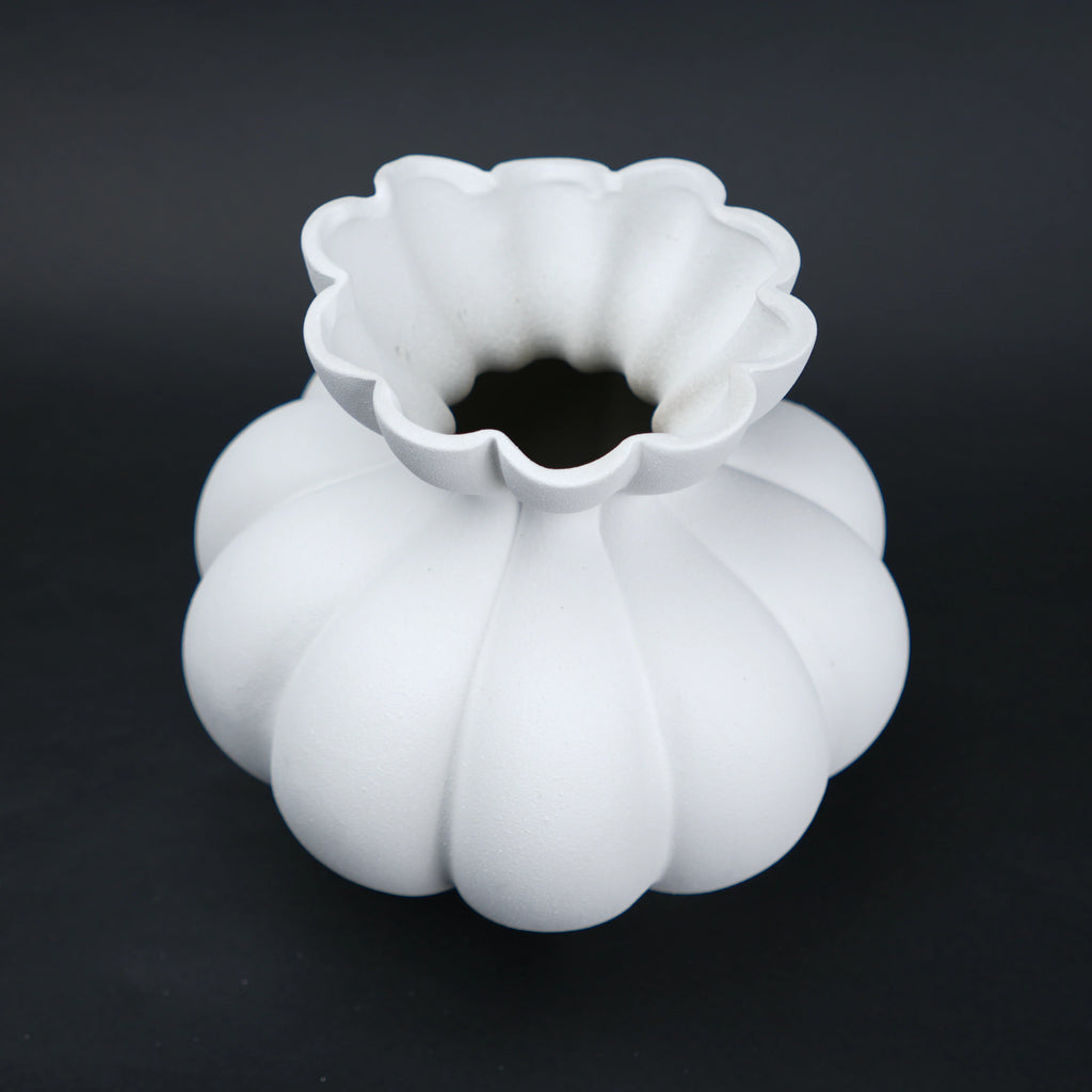 Fluted Form Vase