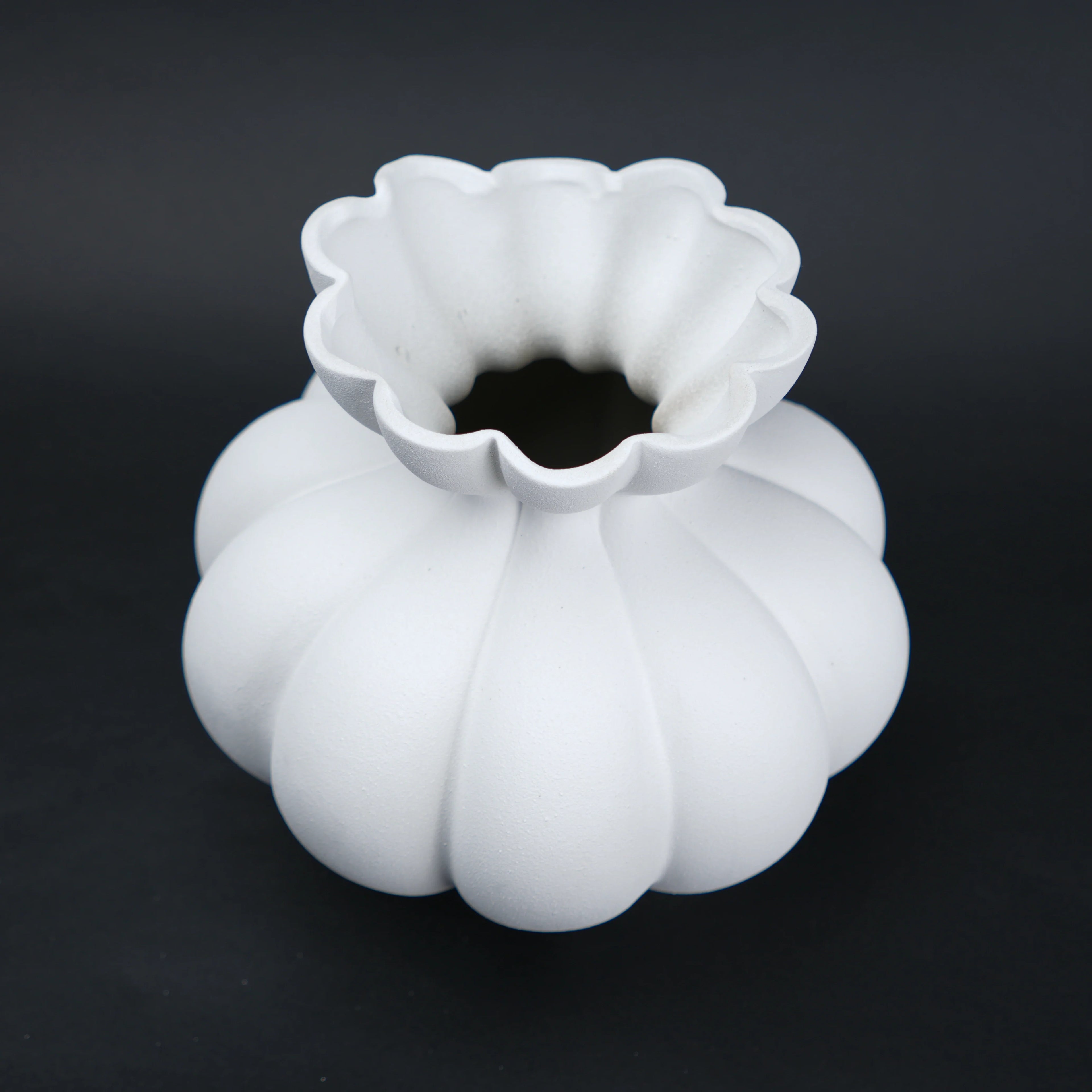 Fluted Form Vase