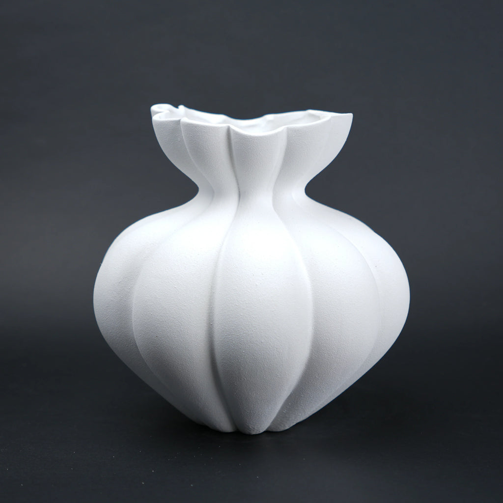 Fluted Form Vase