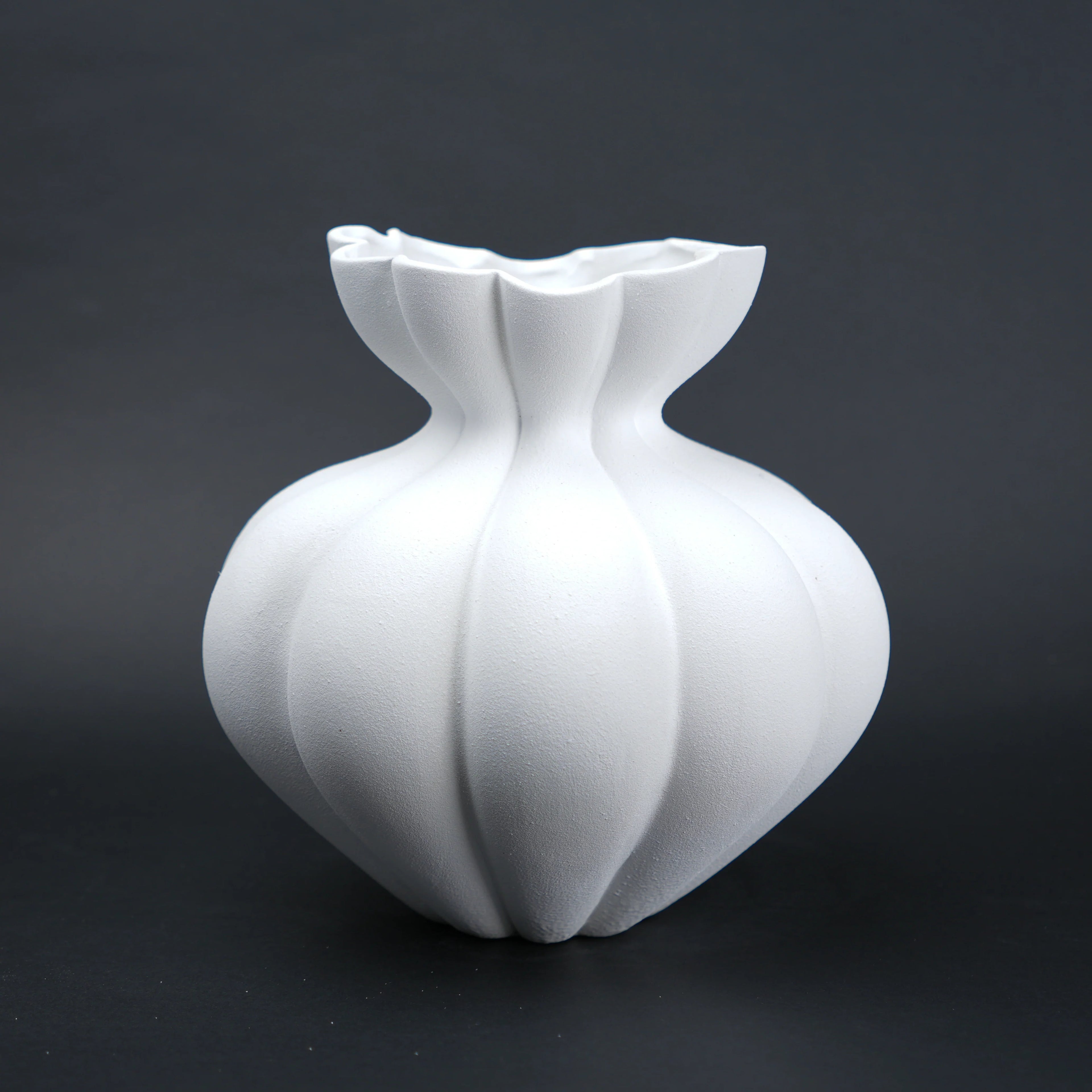 Fluted Form Vase