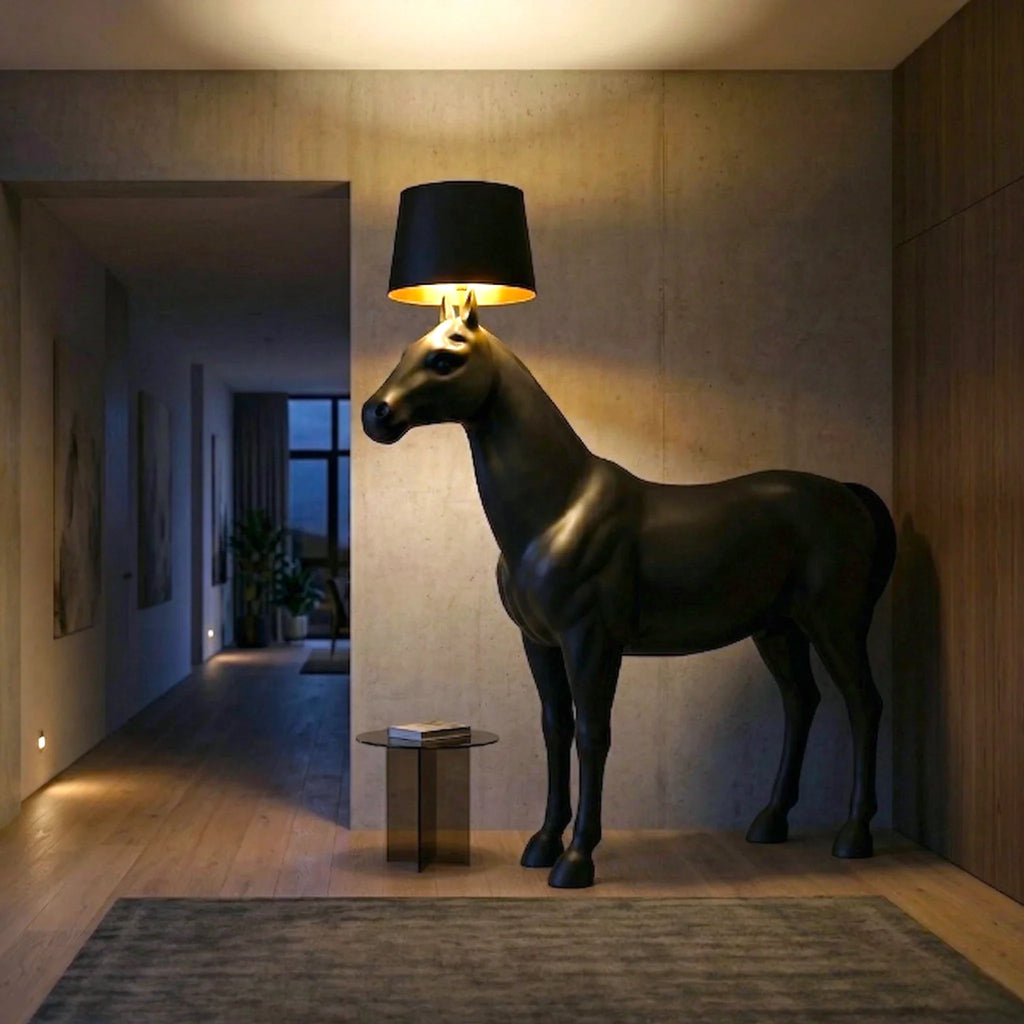Midnight Horse Floor Lamp