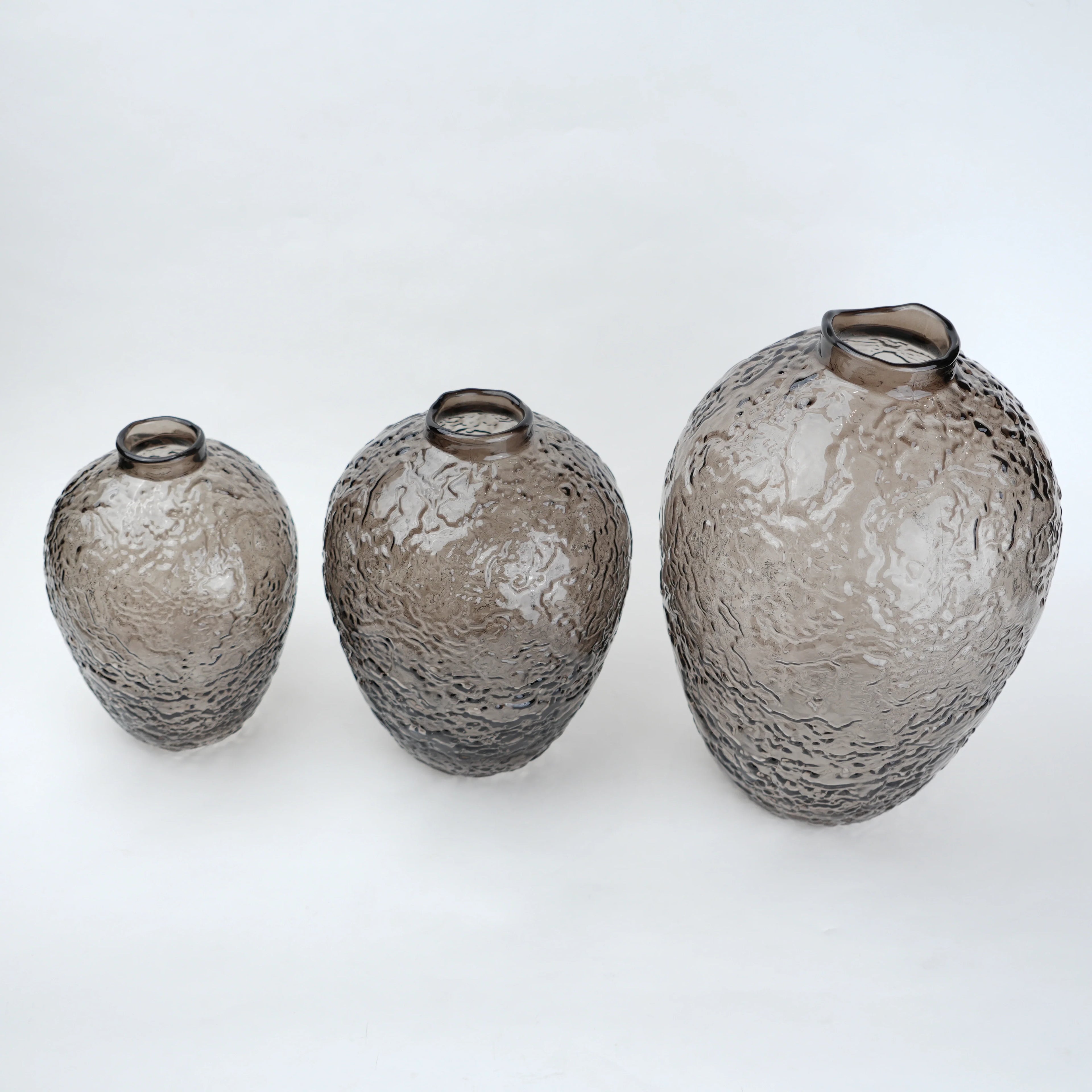 Hammered Glass Vase
