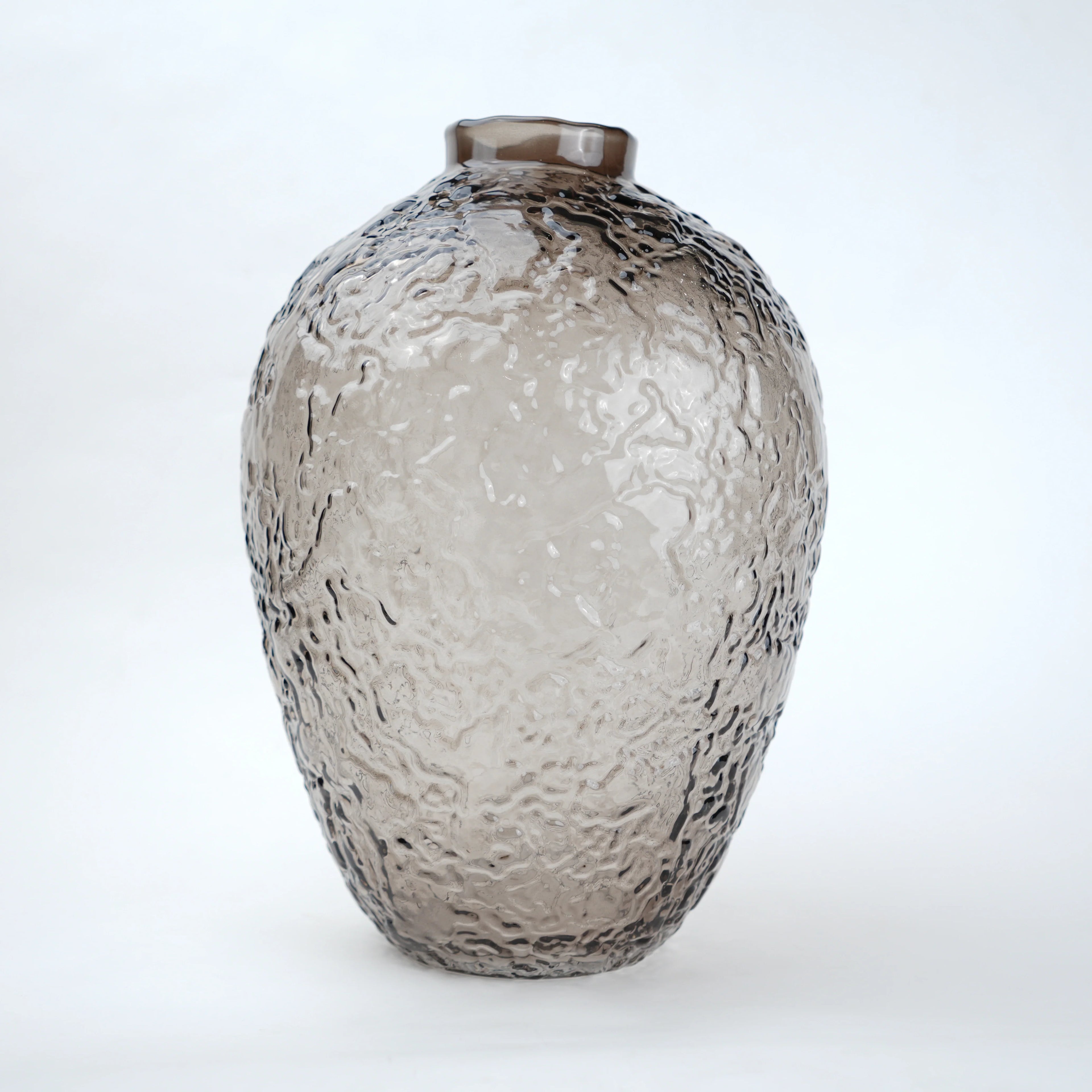 Hammered Glass Vase