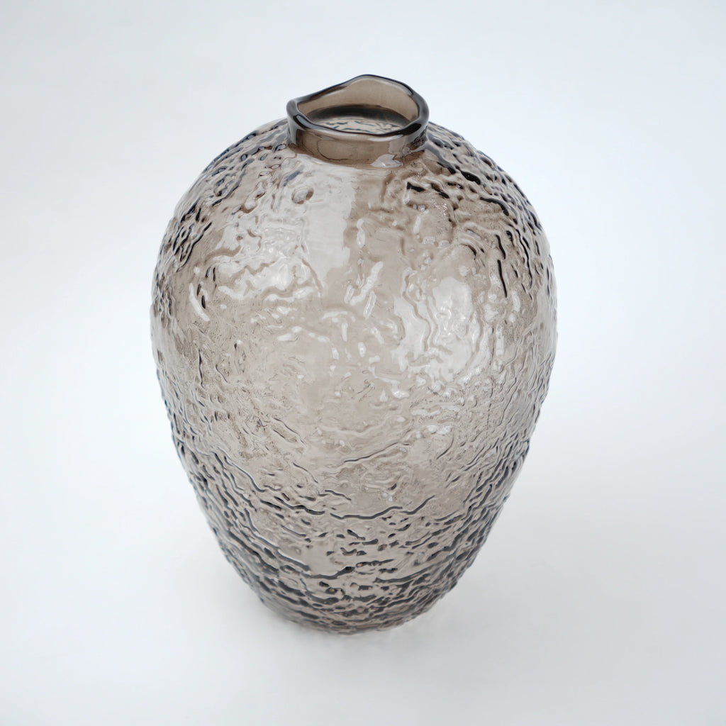 Hammered Glass Vase