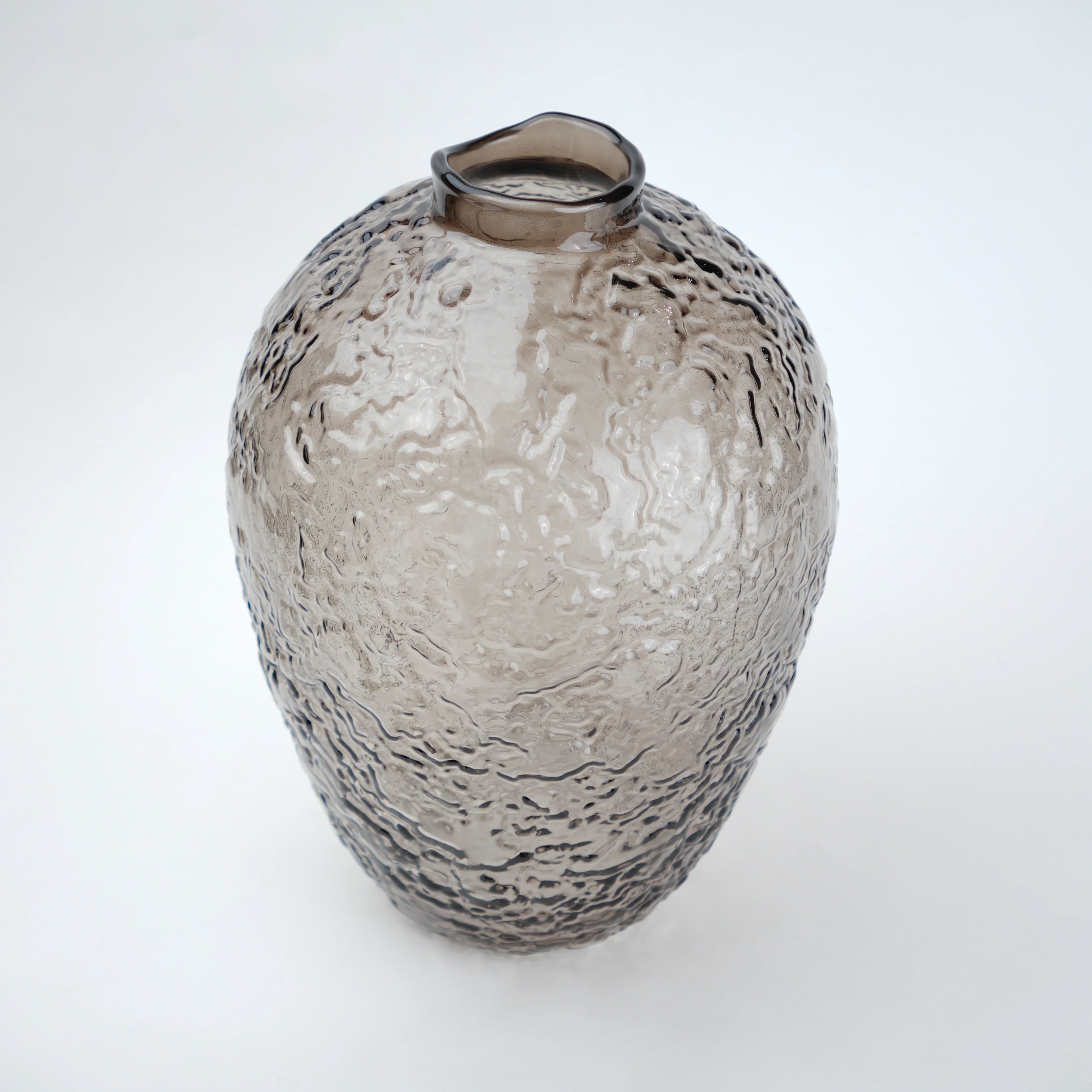 Hammered Glass Vase