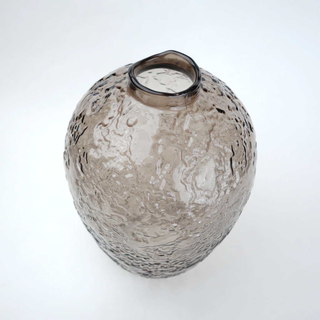 Hammered Glass Vase