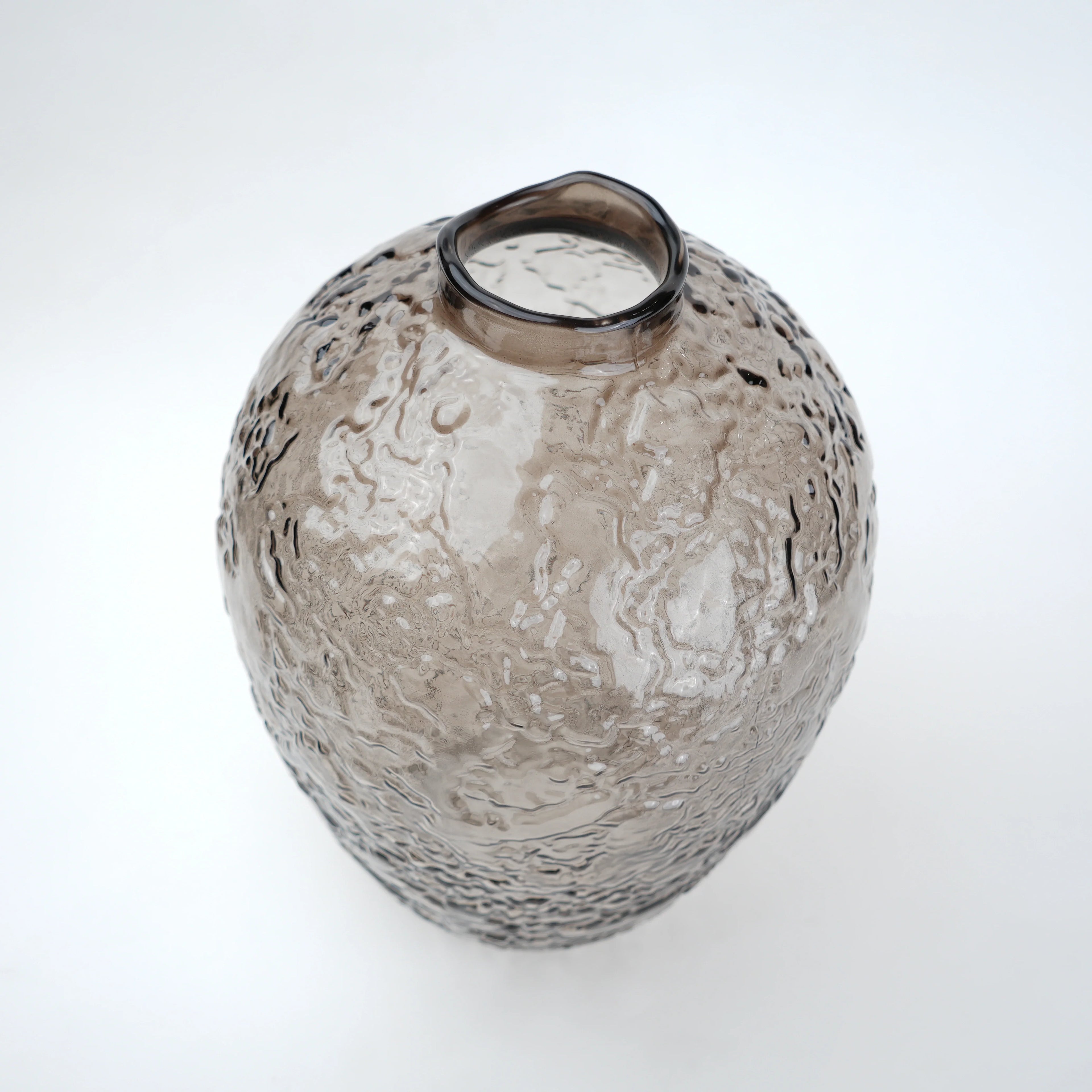 Hammered Glass Vase