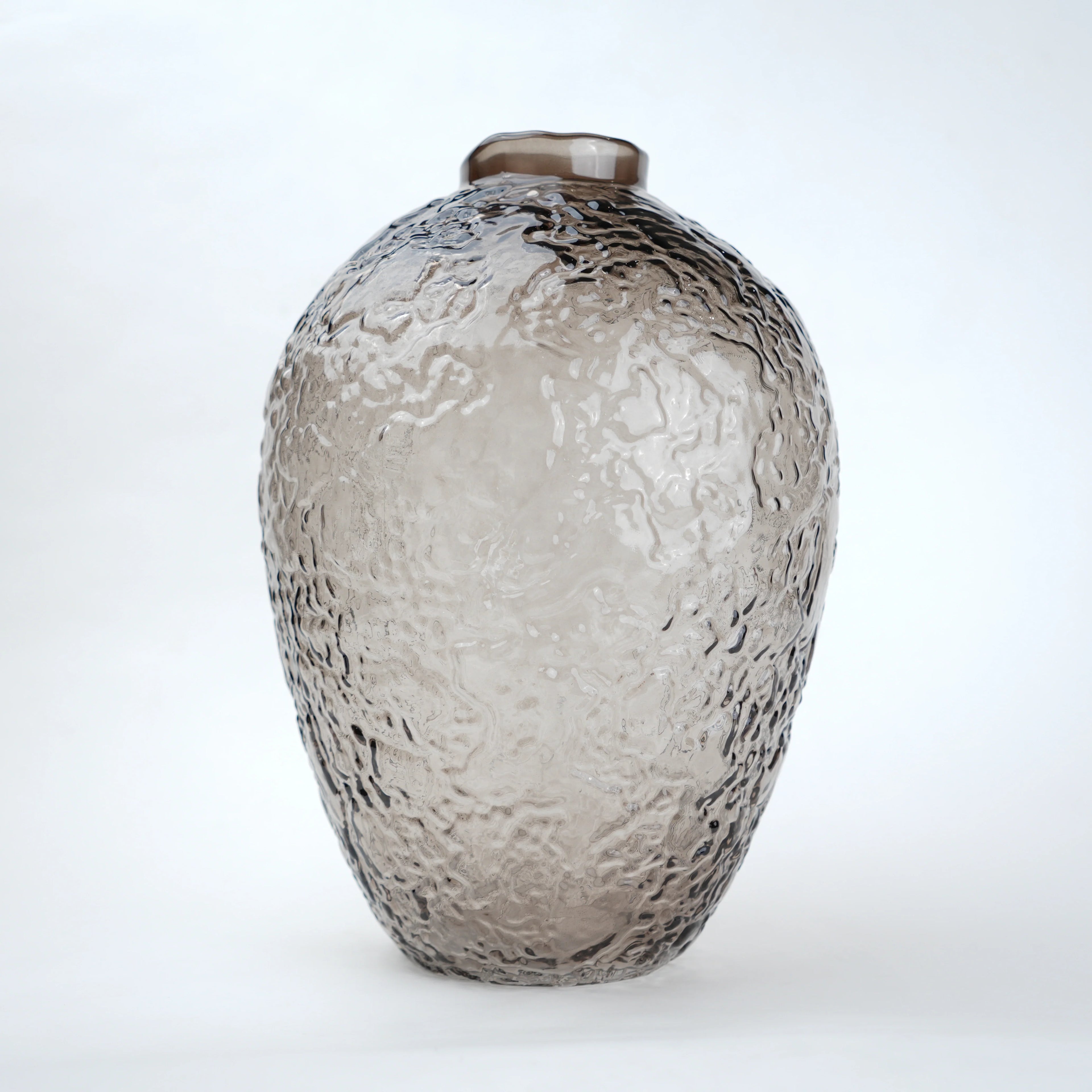 Hammered Glass Vase