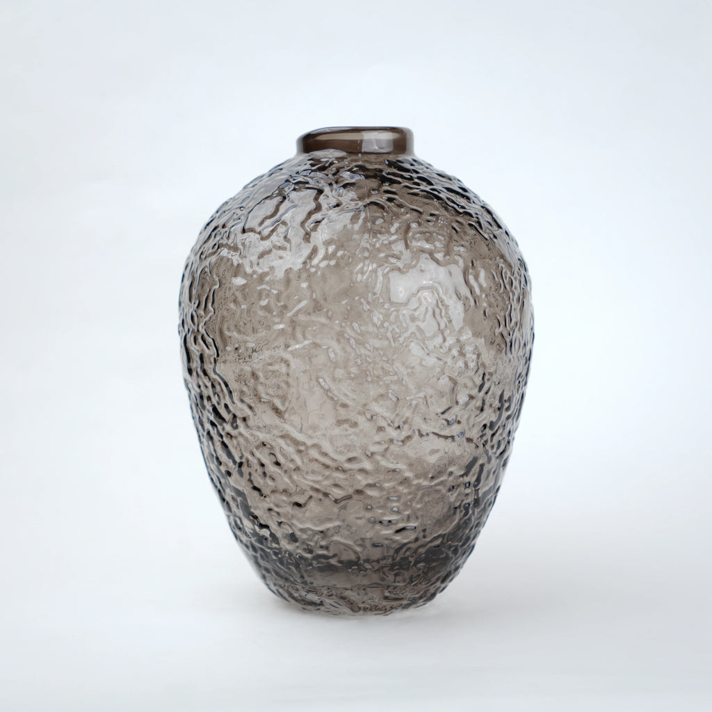 Hammered Glass Vase