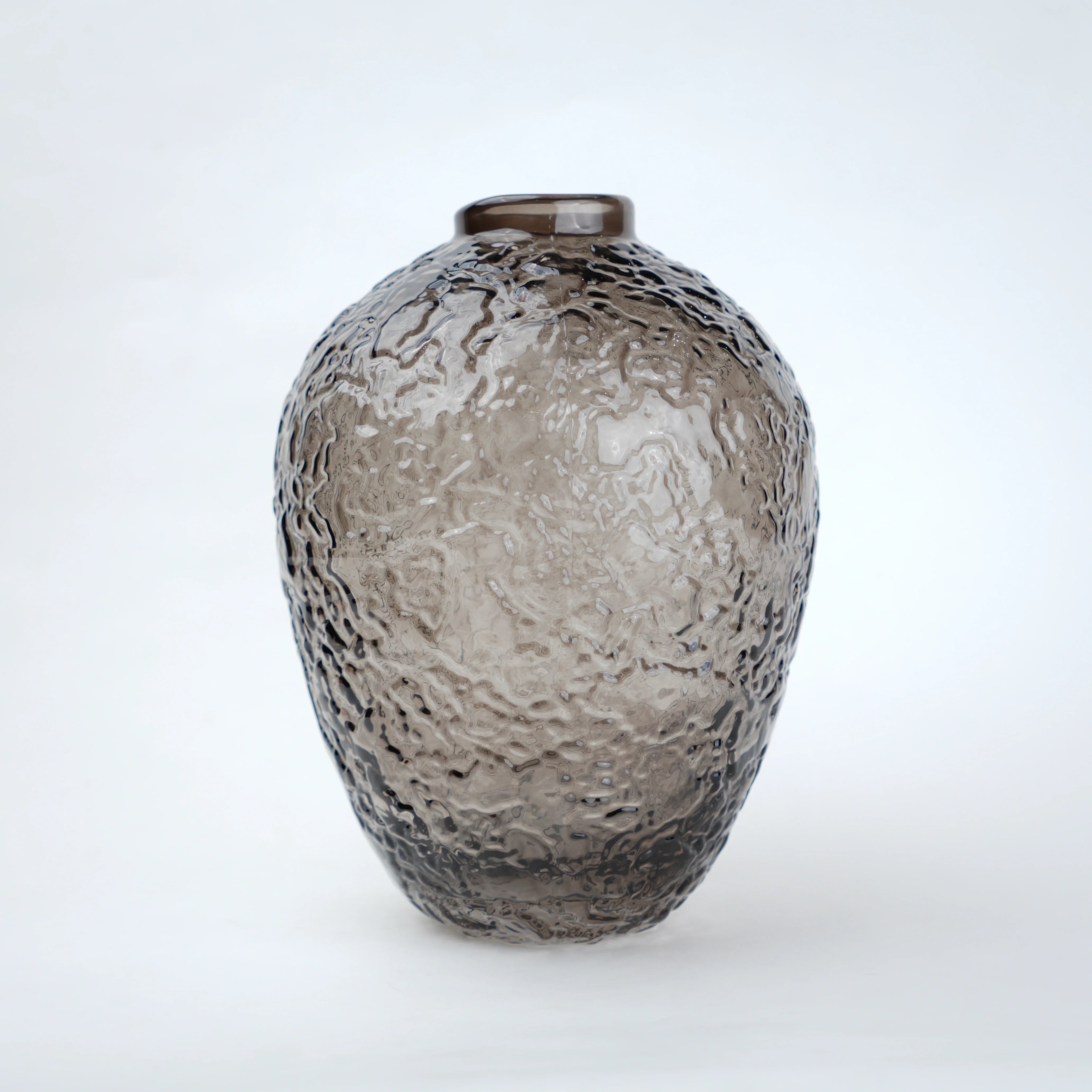 Hammered Glass Vase
