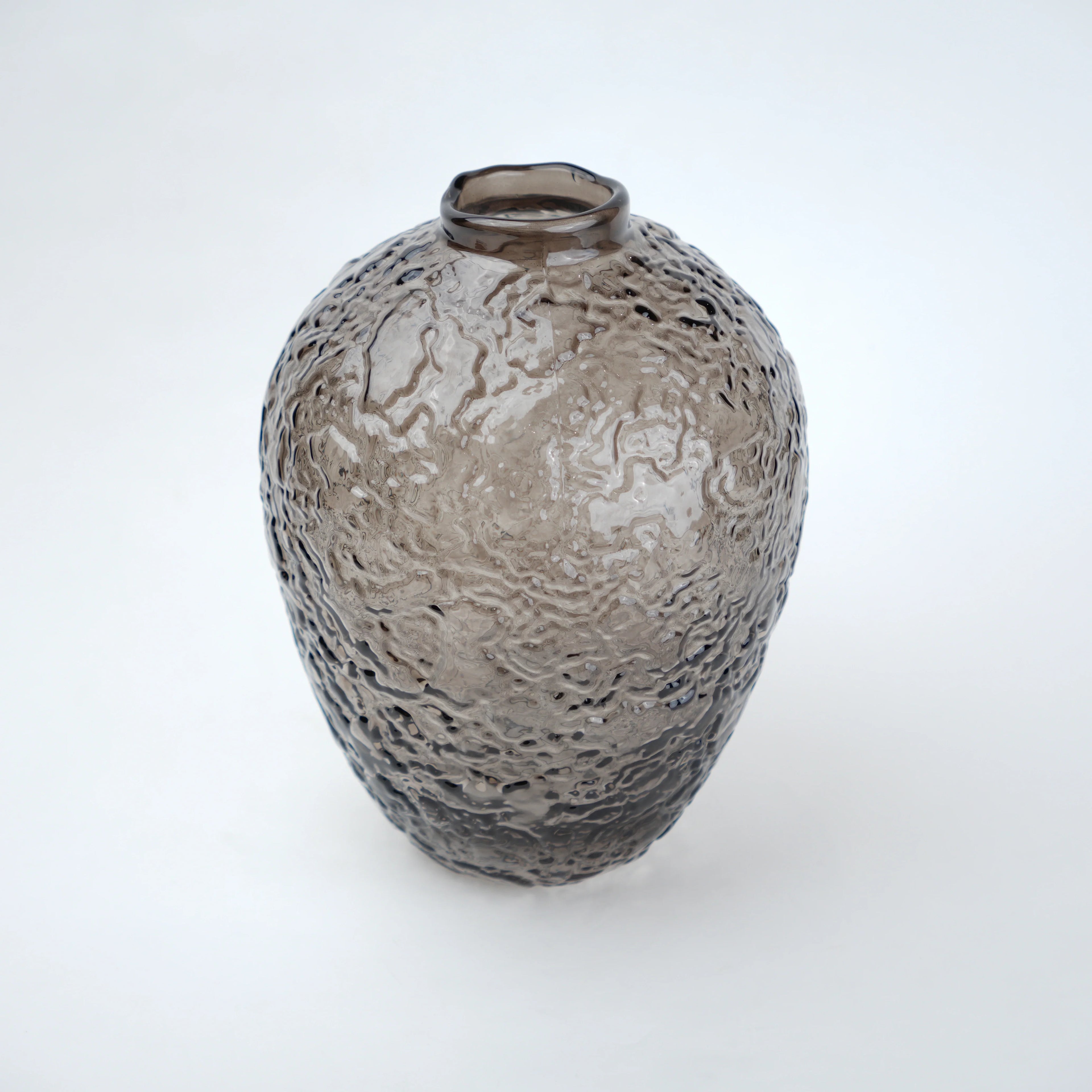 Hammered Glass Vase