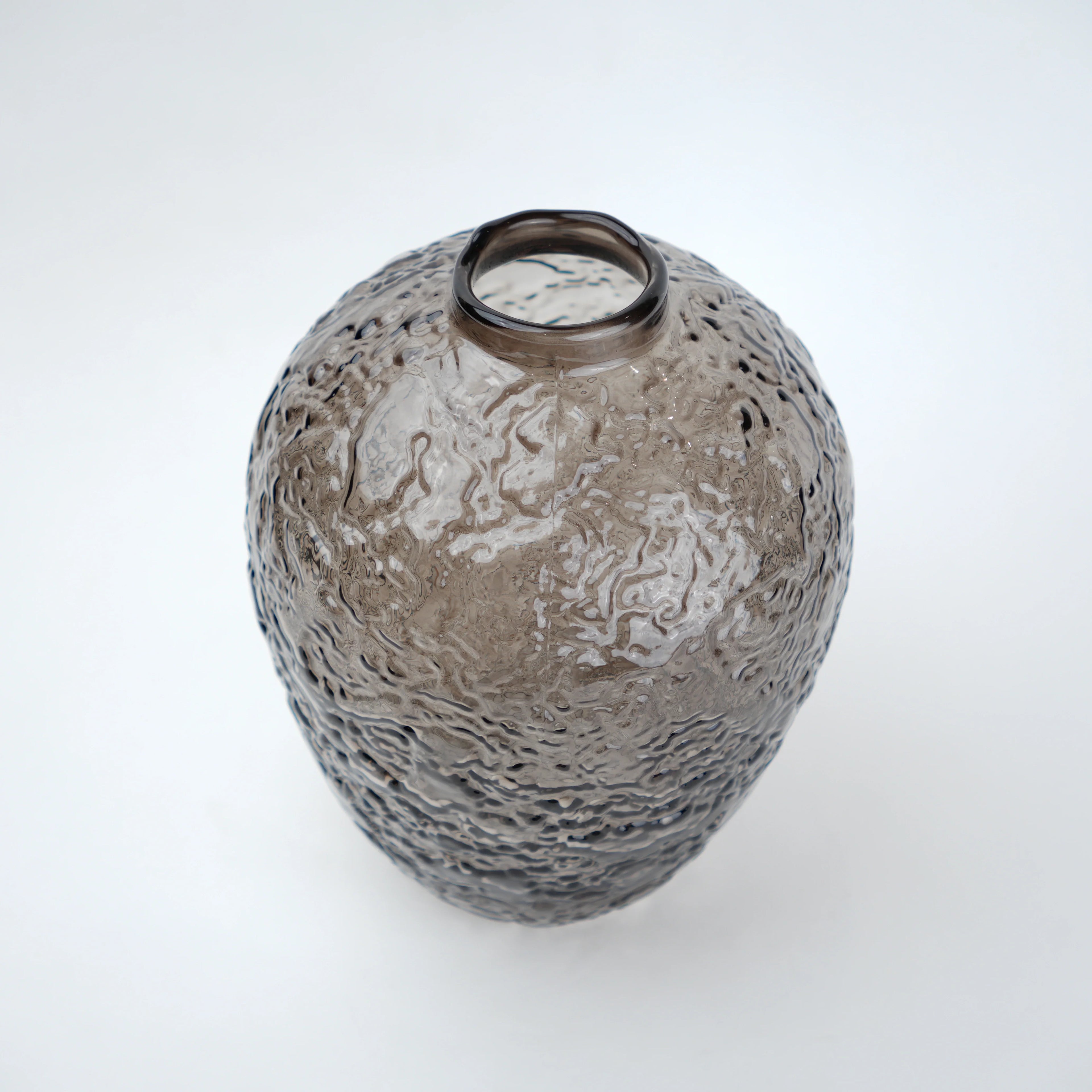 Hammered Glass Vase