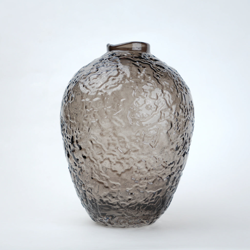 Hammered Glass Vase