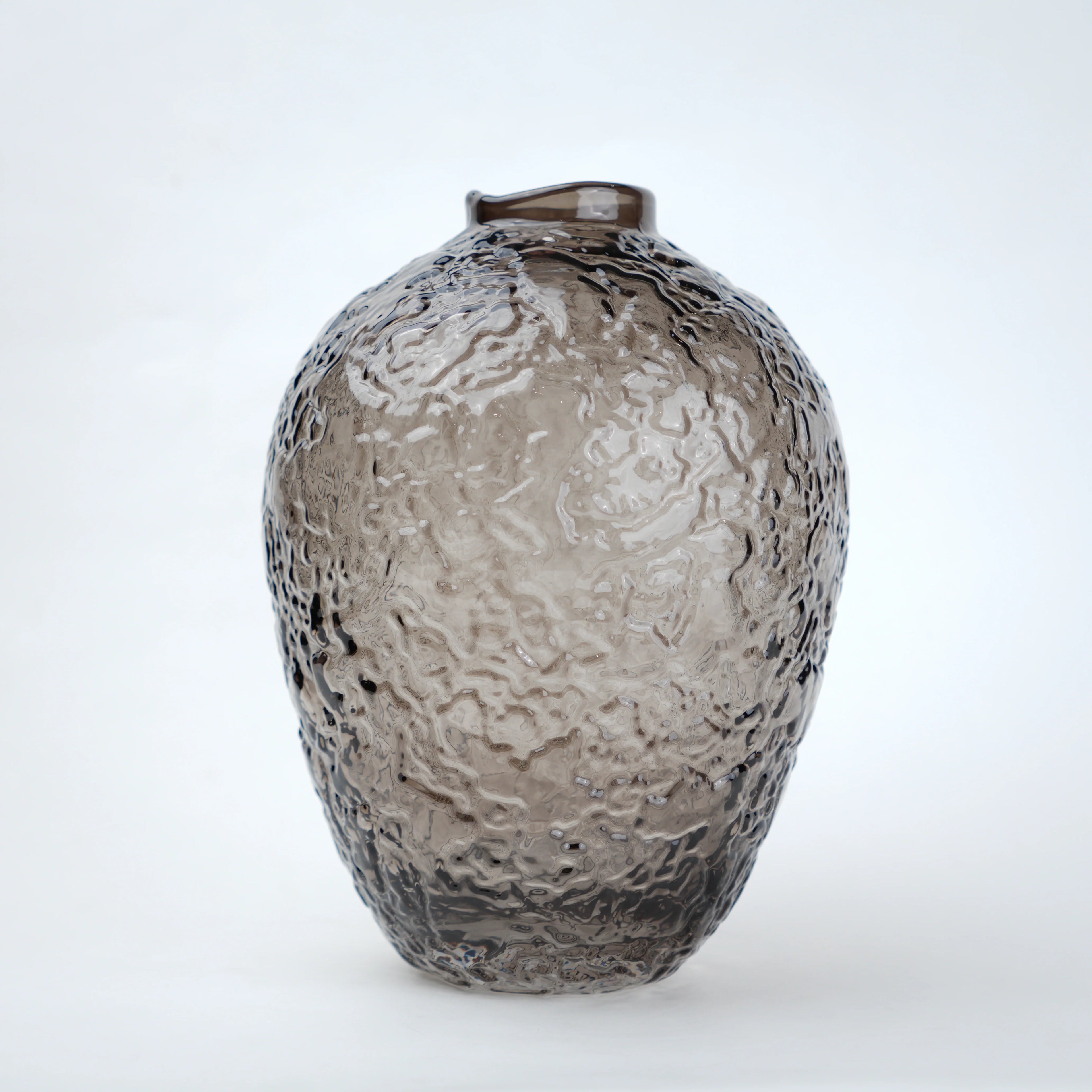 Hammered Glass Vase