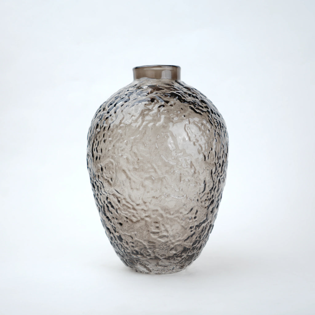 Hammered Glass Vase