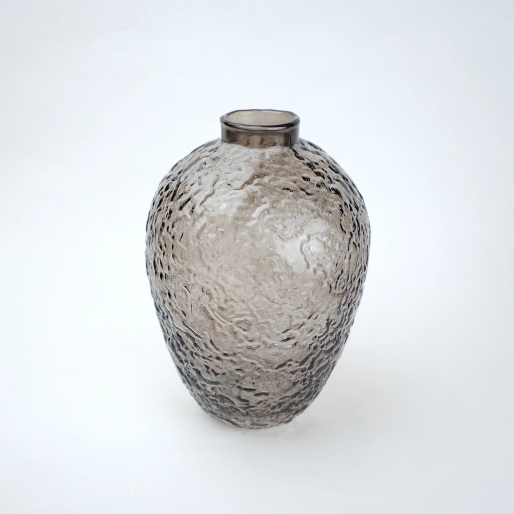 Hammered Glass Vase