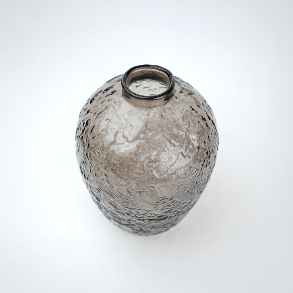 Hammered Glass Vase
