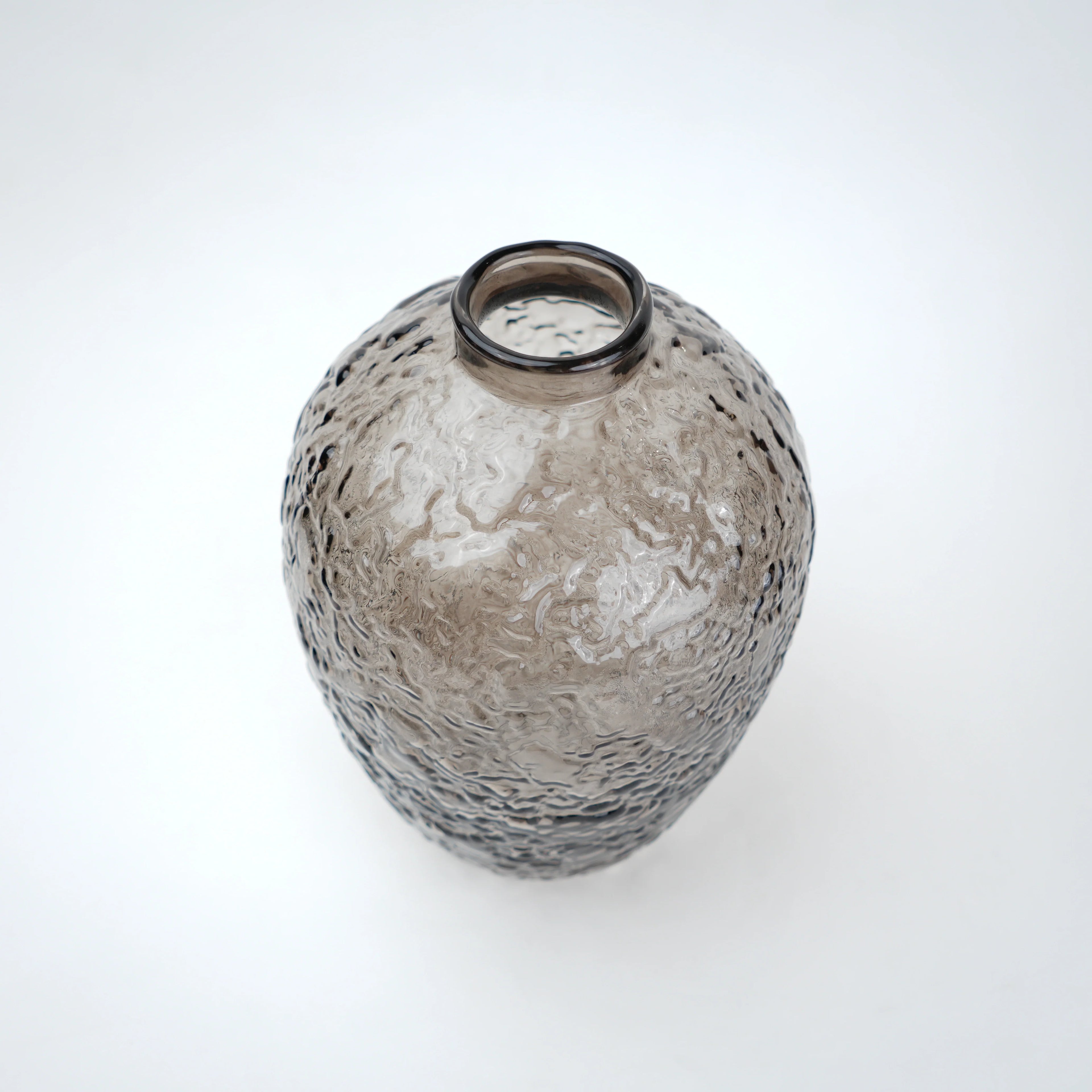Hammered Glass Vase