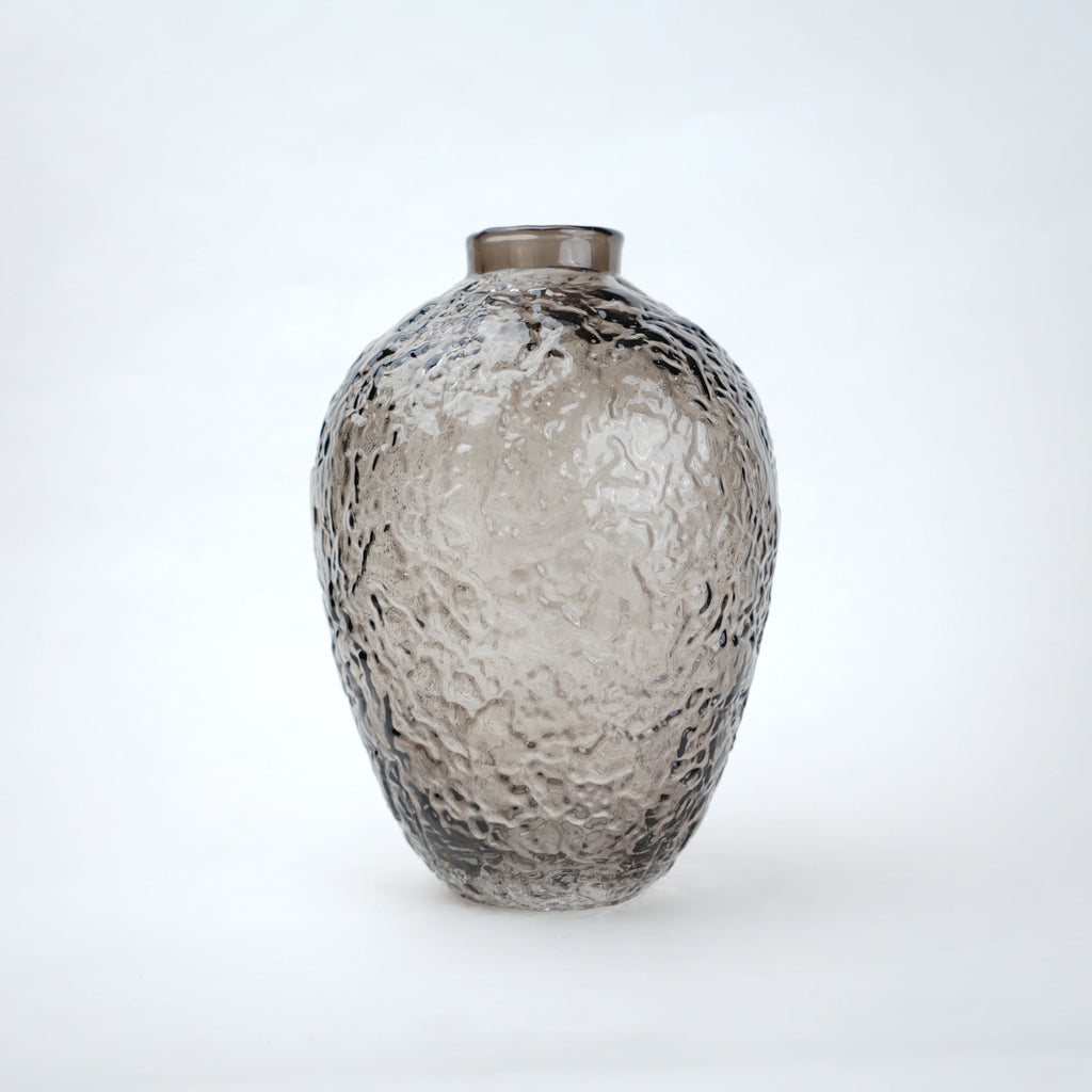 Hammered Glass Vase