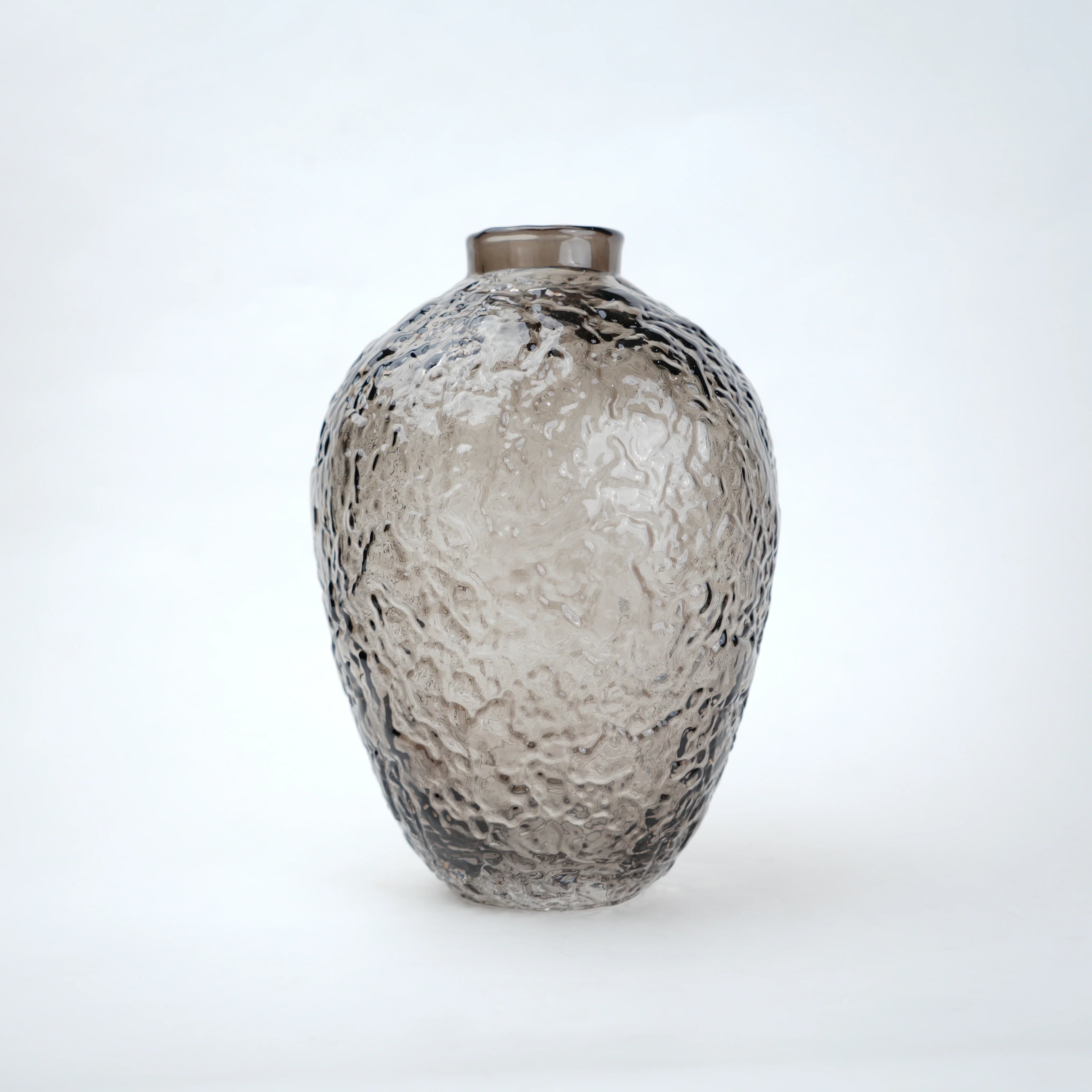 Hammered Glass Vase