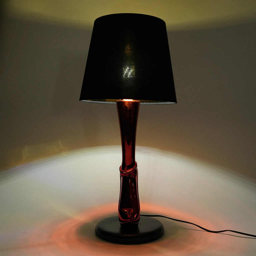 Crimson Heel Table Lamp