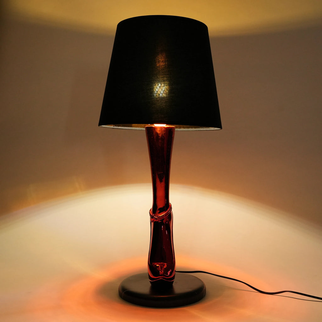 Crimson Heel Table Lamp