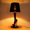 Crimson Heel Table Lamp