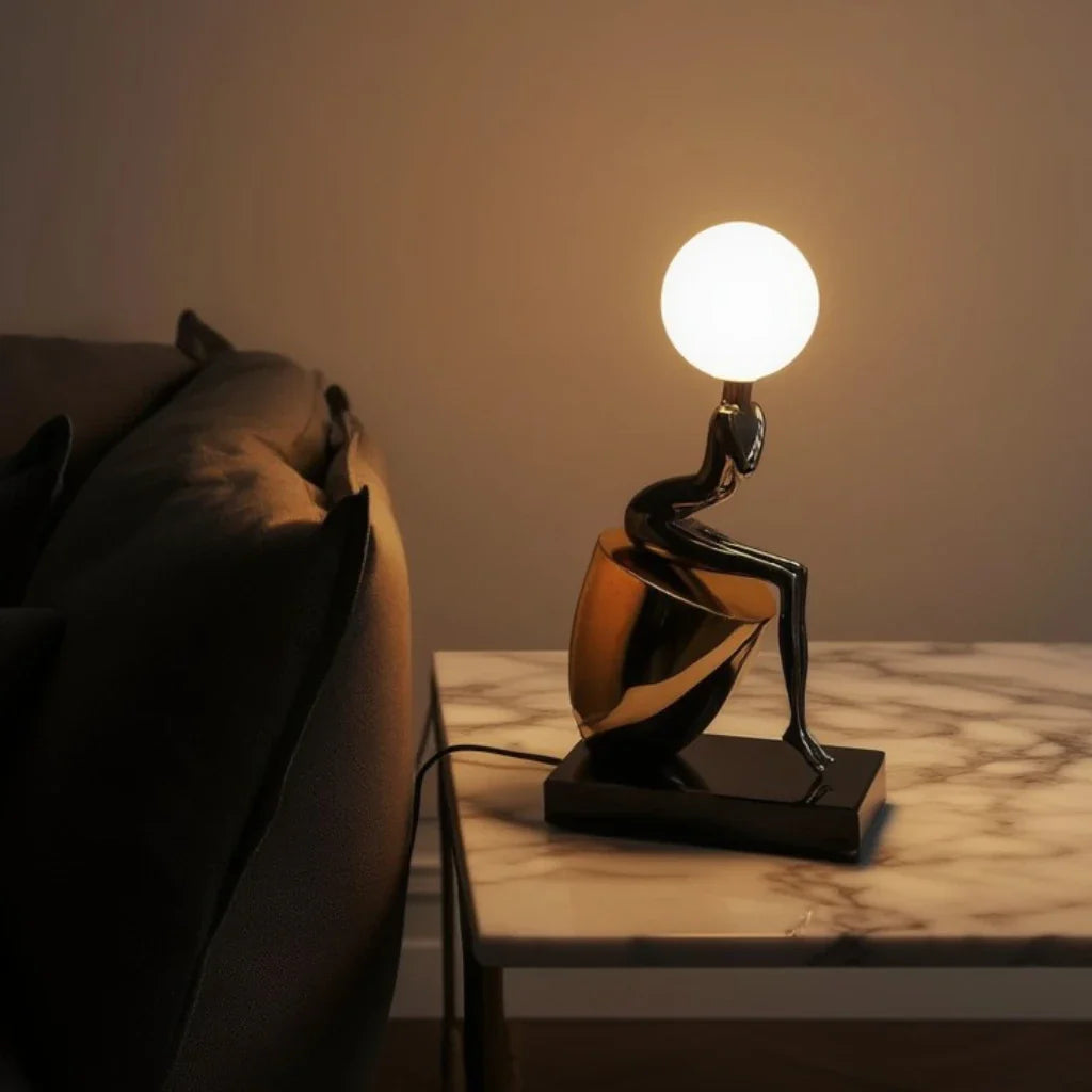 Noir Figure Table Lamp