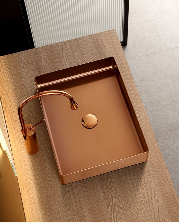 Zinarch Rectangle Shaped Steel Basin