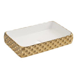 Diamond Table Top Basin by Zinarch