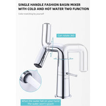 Universal Turning Bathroom Sink hot and Cold Toilet washbasin Faucet, no Water Inlet Pipe